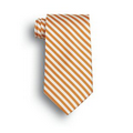 Orange/White Saville Polyester Stripe Ties